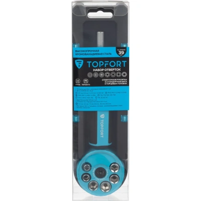 Набор отверток с трещоткой Topfort 39 предметов (580139)