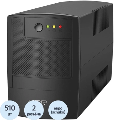 ИБП CBR лин-инт. 850VA/510W, Schuko CEE 7x2 [UPS-TWP-101EJ-850