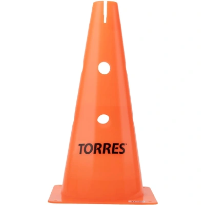 Конус тренировочный TORRES, высота 38 см, пластмасса, оранжевый, TR1010