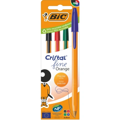 Набор шариковых ручек неавт. BIC ORANGE набор 4цв асс 8308541/516337Франция