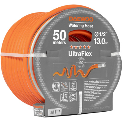 Шланг DAEWOO ultraflex диаметром 1/2 13 мм, 50 м DWH 8117