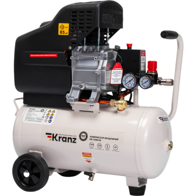 Компрессор воздушный Kranz KR-1500/24, 1500Вт, 230 л/мин, 24л
