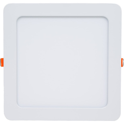 Квадратный встраиваемый даунлайт с драйвером Ecola LED downlight 18W 220V 4200K