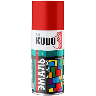 Краска аэрозоль ral 3020 красный 210 мл (1/12) kudo ku-1003.1