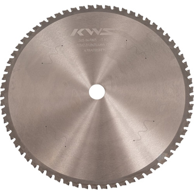 Диск пильный KWS для обработки стали 305х25.4х2.2/1.8х66T ZYTP К5 Chip Limiter 10001-254397