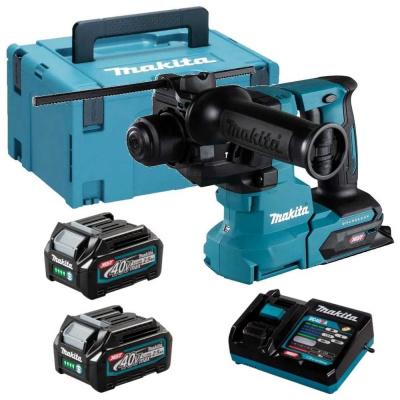 Перфоратор аккумуляторный Makita 3 режима, XGT 40В BL AWS AVT XPT, 20мм, 2,1 Дж, SDS plus,2xBL4025, DC40RA