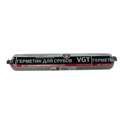 Акриловый герметик VGT мастика для срубов венге цвет 0,9 л файл-пакет