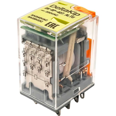 Промежуточное реле DK-RP 407.ALTU, 4 конт., 220 V AC DELTAKIP