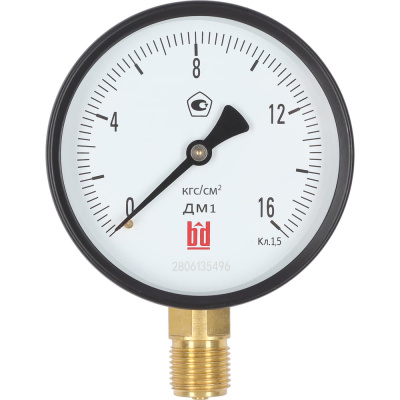 Манометр BD ДМ 1 Т2 160 Р 0-6 кгс/см2, класс точности 1.5