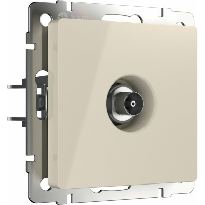 Проходная ТВ-розетка WERKEL W1184003 слоновая кость