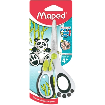 Ножницы MAPED (Франция) "Koopy", 130 мм, закругленные, детские, картонная упаковка с европодвесом, 037910