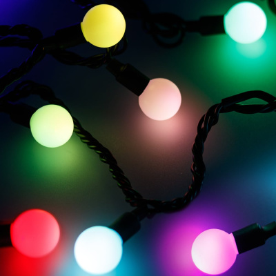 Светодиодная гирлянда Ardecoled ARD-BALL-PRO-D23-10000-BLACK-80LED RGB