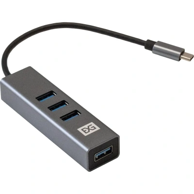 Концентратор USB хаб ExeGate (EX293987RUS) DUB-4TC 4-в-1 серебр