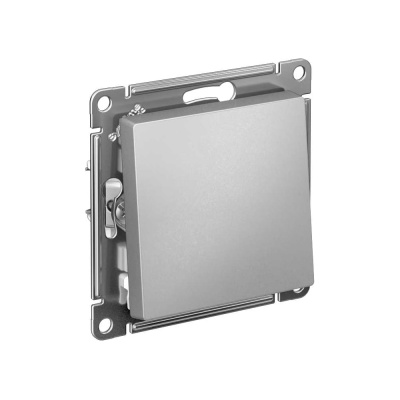 Механизм Systeme Electric (ранее Schneider Electric) серии AtlasDesign в цвете алюминий переключателя 1-клавишного