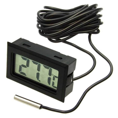 ЖК термометр/гигрометр малогабаритный RUICHI HT-1 black 5m