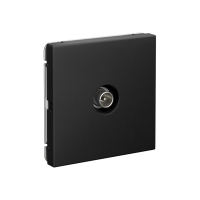 TV Розетка проходная Systeme Electric ArtGallery, 4DB, механизм, Карбон