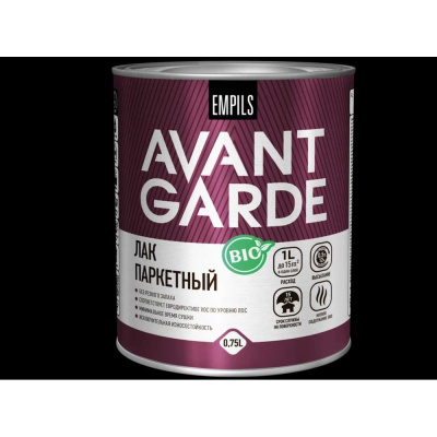 Паркетный лак Avantgarde высокой твердости, полуматовый, бесцветный, 0.75 л, 0.8 кг