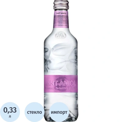Вода минеральная Sant Aniol природ стол пит газ стекло 0,33л