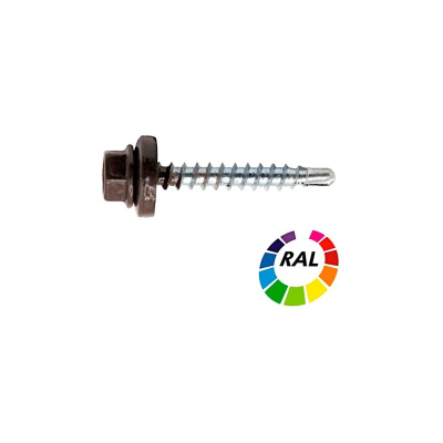 Саморез кровельный STALMAX LSR-W 4,8х51 (RAL 5005 (Сигнально-синий)) сверло №2 для дер. обреш. с EPDM шайбой
