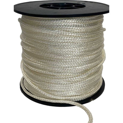 Кремнеземный шнур ЭКОВУЛ (EKOWOOL) ШК-5 (1 нить) диаметр 5 мм, 100 метров