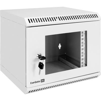 Шкаф телекоммуникационный ExeGate 10 настенный 6U EC-WM-6U.280.G.GREY 10”, 6U, 350x280x287mm ШхГхВ