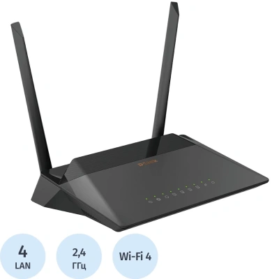 Маршрутизатор D-Link, VDSL2/ADSL2+ Annex A Wireless N300 Rout (DSL-224/R1A)