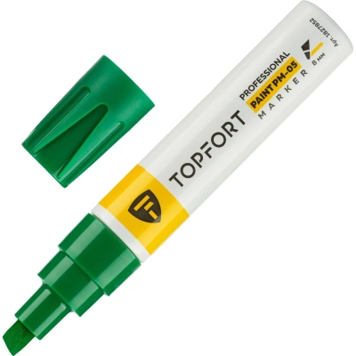 Маркер лаковый Topfort Paint 8 мм зеленый