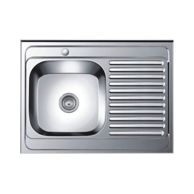 Мойка из нержавеющей стали накладная Ledeme 60x80 см L68060-6L