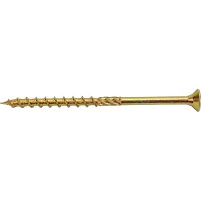 Шуруп конструкционный ЕВРОПАРТНЕР для дерева с фрезой, потай, ж/п Torx 30 6,0x100 + бита (35 шт.) B3 0053