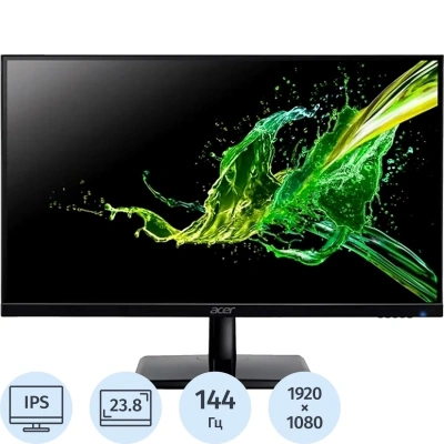 Монитор Acer EK241YP6bi (UM.QE1CD.601)23,8/23,8/FHD/IPS/144Hz/250cd/4ms