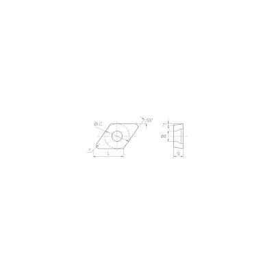 Пластина DNMG150608-fp ACP25, 10 шт АКСИС