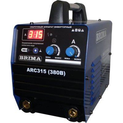 ARC315 BRIMA - инверторный сварочный аппарат, предназначенный для ручной дуговой сварки штучными плавящимися