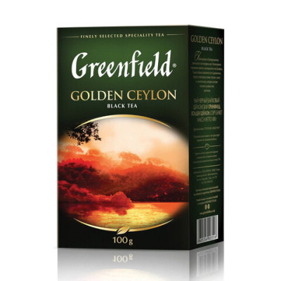 Чай Greenfield "Golden Ceylon", черный листовой, 100г
