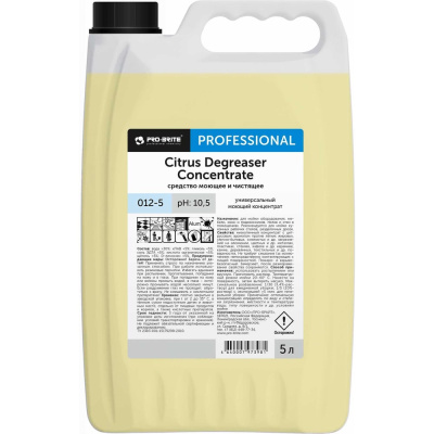 Средство моющее и чистящее PRO-BRITE CITRUS DEGREASER 5 л 012-5