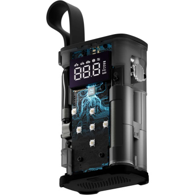 Автомобильный компрессор Electric Air Pump (чёрный, QWCQA001) HOTO
