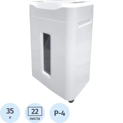 Шредер (уничтожитель) Office Kit S215N 3,9x38, ур.секр.P-4, 22лист, 35л