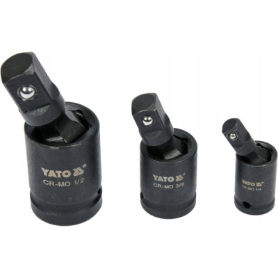 Набор ударных карданов 3 шт, 1/4", 3/8", 1/2" YATO