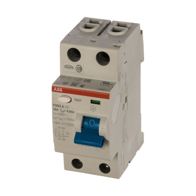 Выключатель дифференциального тока ABB 2п 25A 30mA тип A