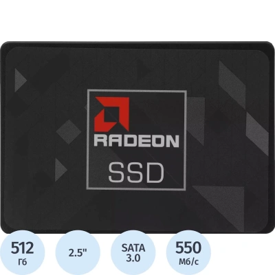 SSD накопитель AMD SATA-III 512GB R3SL0512G2 Radeon R3 2.5