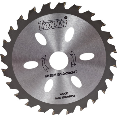 Диск пильный по дереву TOUA TDW1252024