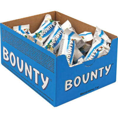 Шоколадный батончик Bounty с мякотью кокоса, 1кг