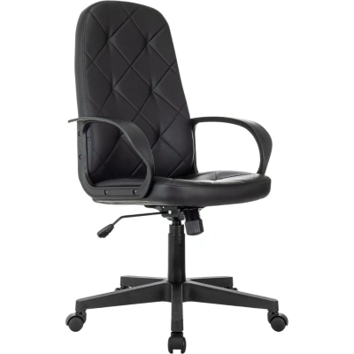 Кресло VB_EChair 602 PU черный эко.кожа крестов. пластик