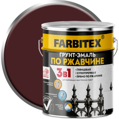 Грунт-эмаль по ржавчине Farbitex 4300013882