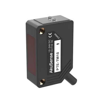 Оптический Датчик Однолучевой световой барьер AKUSENSE PTE-TM10AP Sn=10000 мм PNP NO/NC