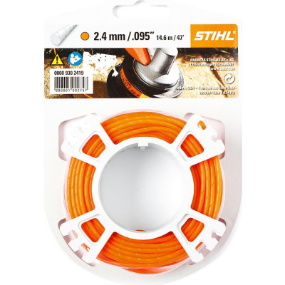 Струна триммерная STIHL круглого сечения 2,4 мм, 14 м, бесшумная
