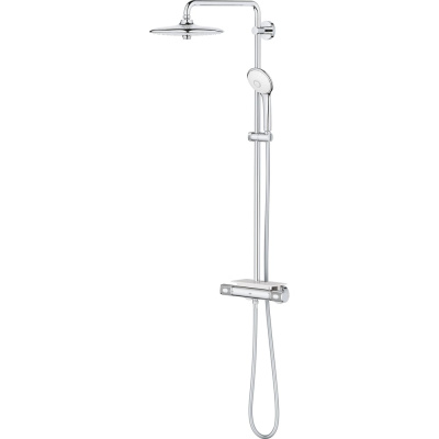 Душевая система Grohe 260 поворотная с термостатом, душ кругл хром