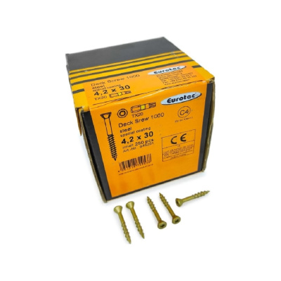 Саморезы Eurotec Deck Srew 1000 4.2x30 TX20, потай, 250 шт