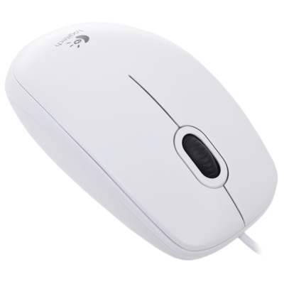 Мышь компьютерная Logitech (910-003360)Optical B100 White USB OEM