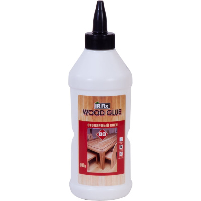 Столярный клей IRFIX WOOD GLUE D3 молочный 500 гр