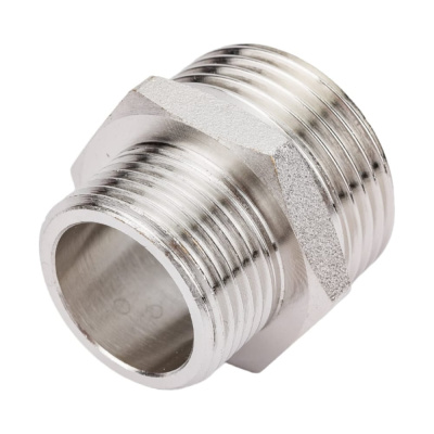Переходной ниппель DOUBLE-LIN резьбовой латунный Н/Н 1.1/2" х 3/4"